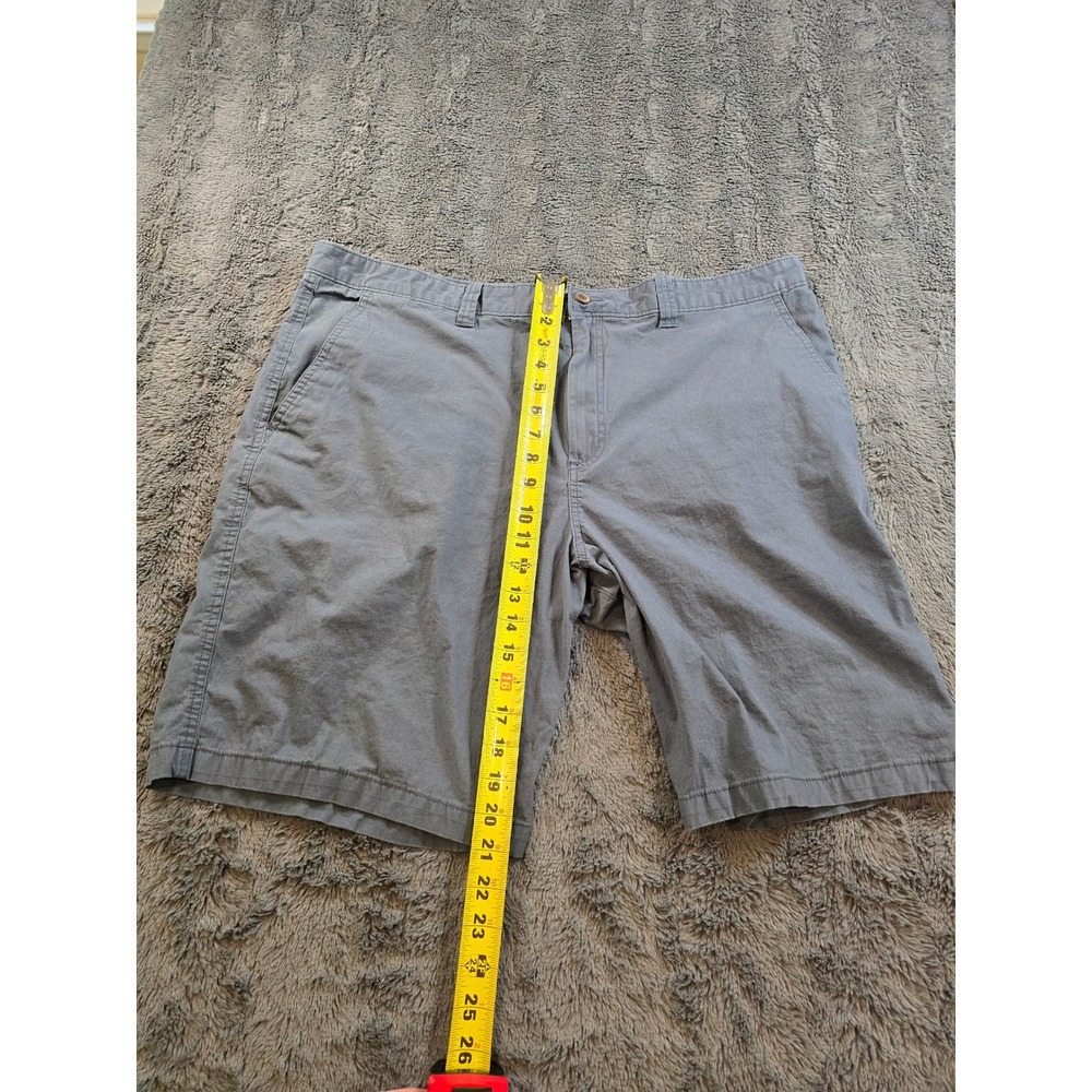 Magellan Outdoors Mens Chino Shorts Gray Size 40W Hiking Casual Flat Front 0117 - Picture 4 of 6